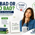 to bad or too bad
