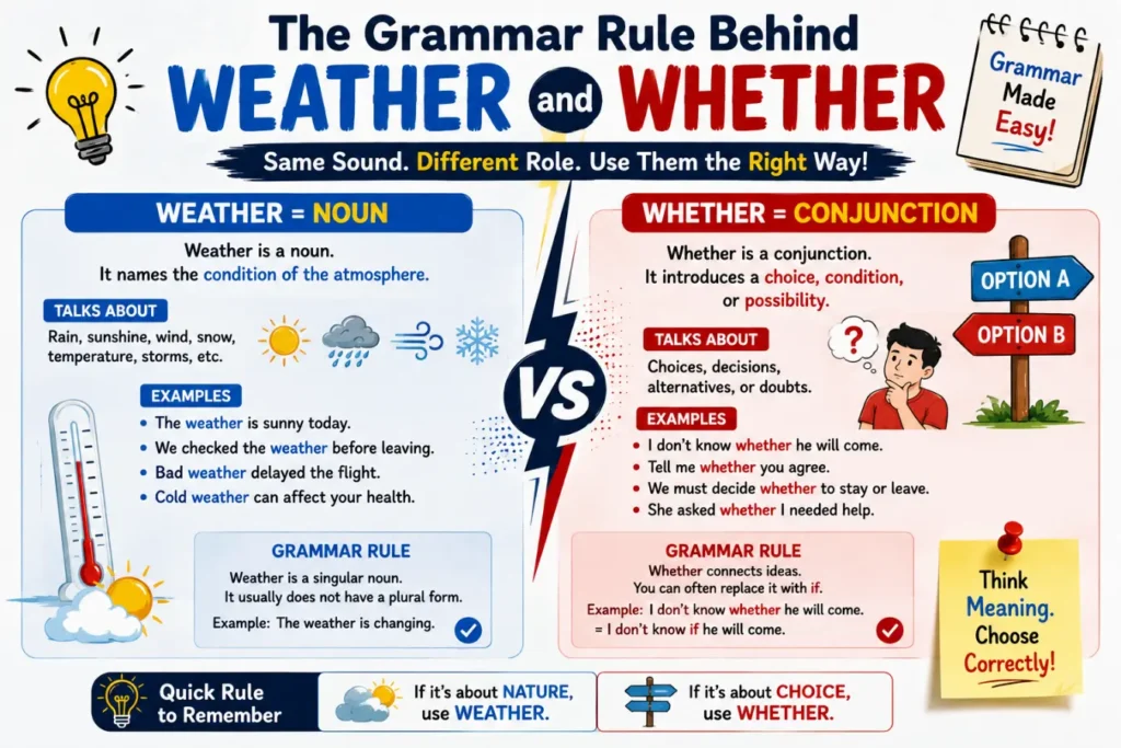 Weather or Whether