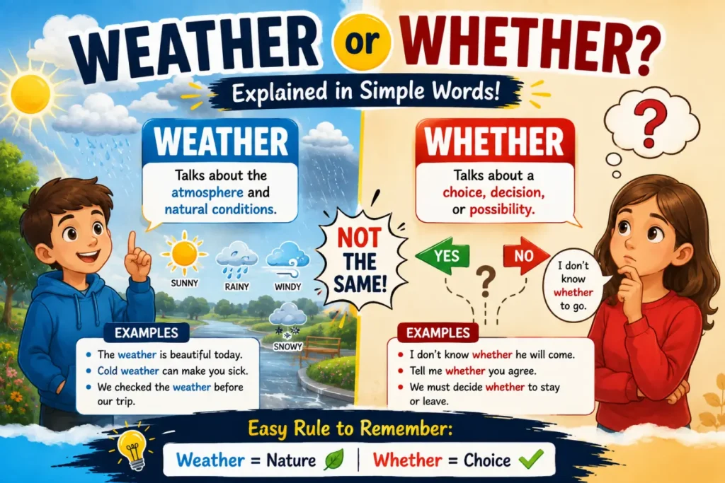 Weather or Whether