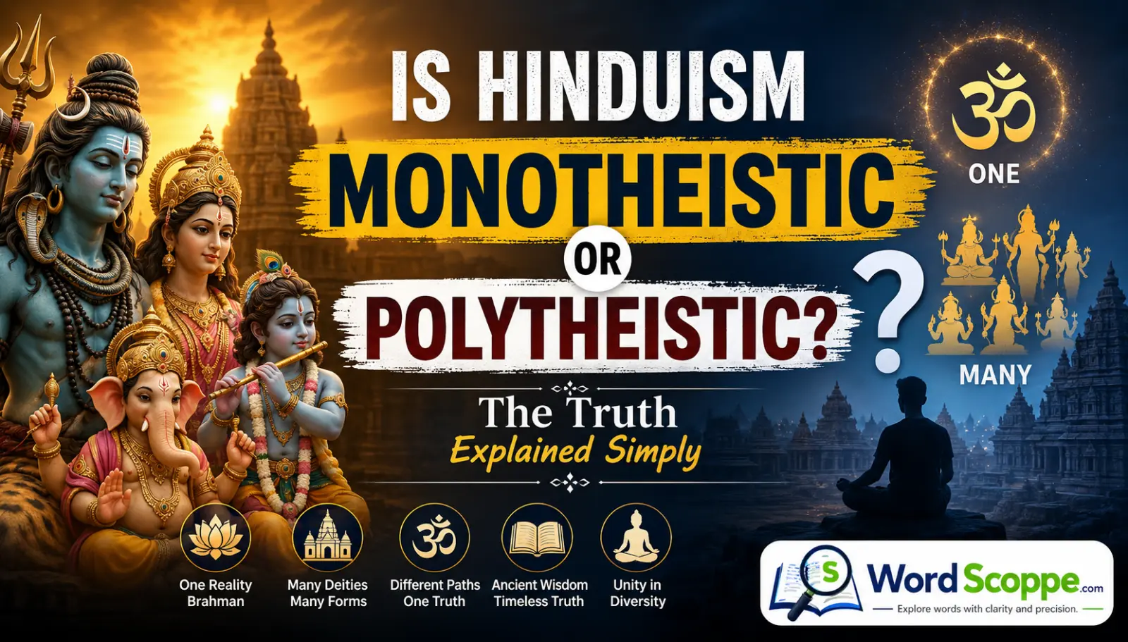 is hinduism monotheistic or polytheistic
