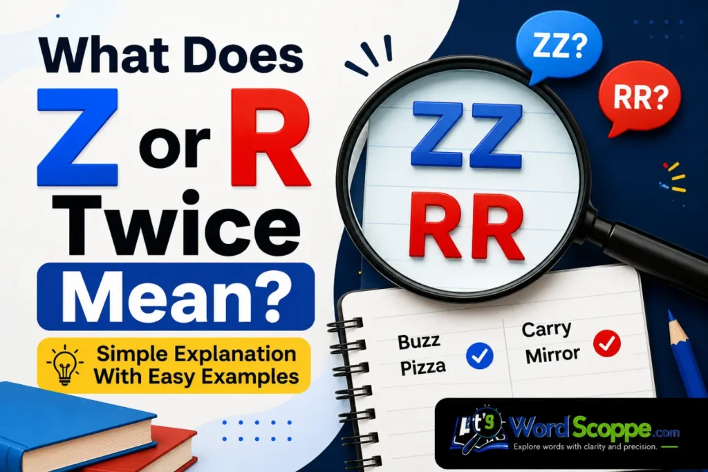 Z or R Twicea